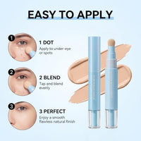 2-in-1 Dual Effect Concealer & Liquid Foundation Pen(Milky white)