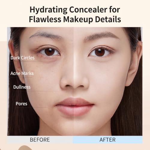 2-in-1 Dual Effect Concealer & Liquid Foundation Pen(Milky white)