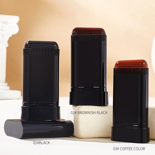 Temporary Hair Dye Stick With Comb, Coffee Brown Root Touch Up, 20 g