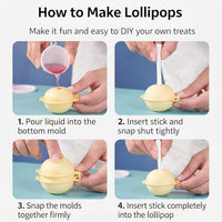 8pc Colorful Silicone Lollipop Moulds with Sticks&Lids,Reusable Pop Ice Mold Popsicle Maker for Ice Cream,Chocolate,andHomemade Desserts,Ice Lolly Moulds,Homemade Popsicle Molds for Summer,Easy Clean