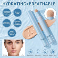 2-in-1 Dual Effect Concealer & Liquid Foundation Pen(Milky white)