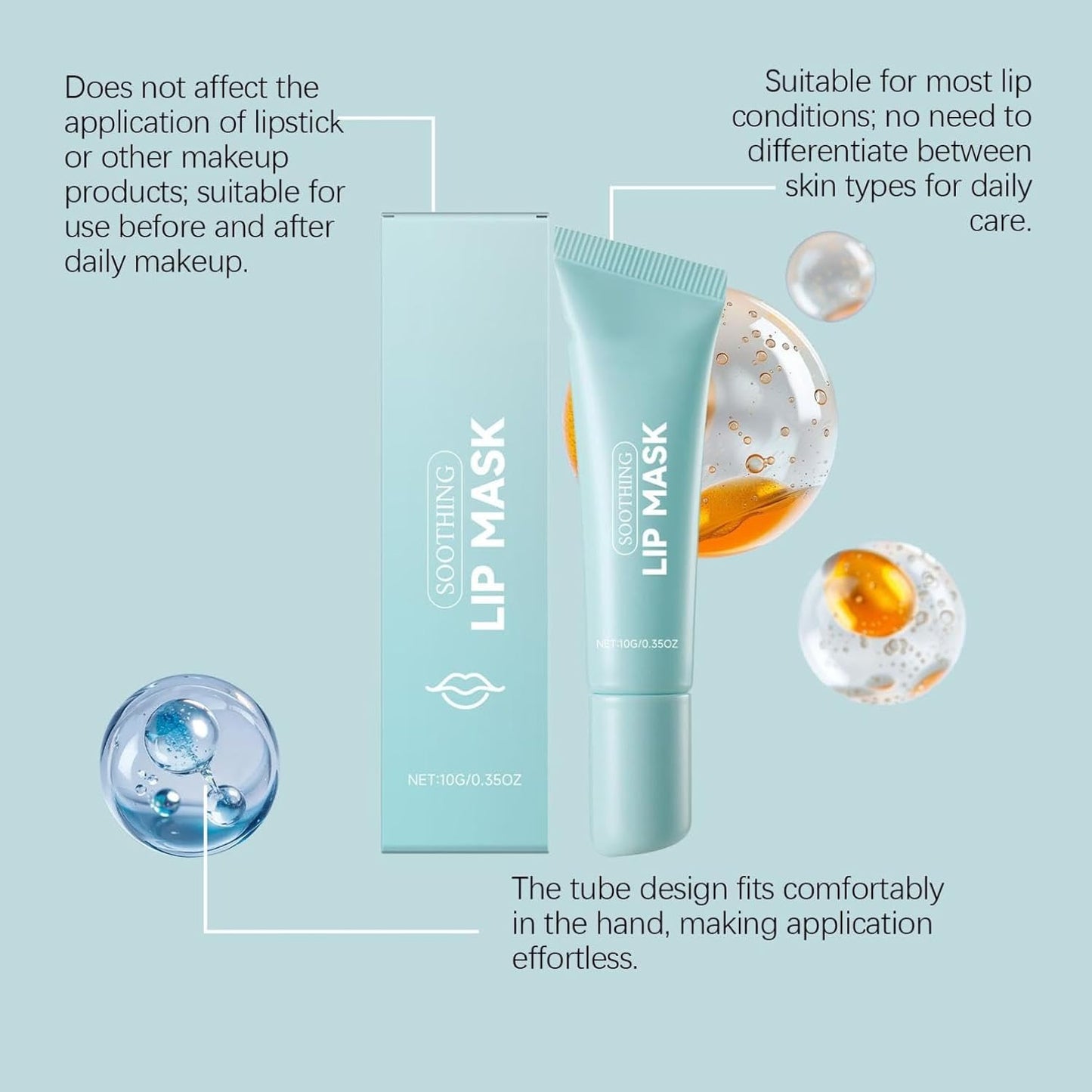 Rio Soothing And Cooling Peel-Off Lip Mask, For Men and Women.