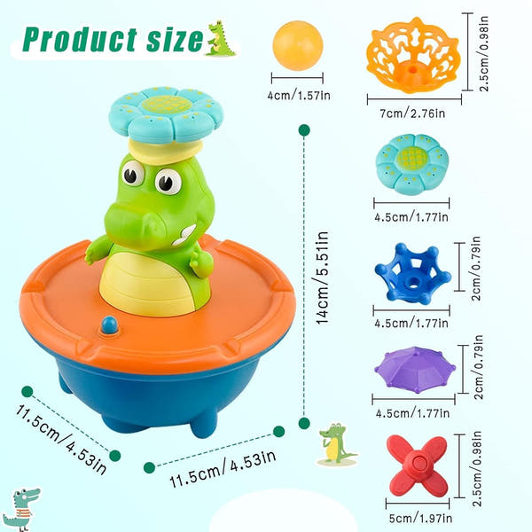 Rio Crocs bath fountain toy for kids.