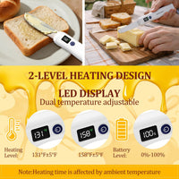 Rio Stainless Steel Heated Butter Knife Spreader.