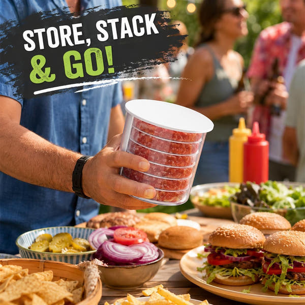 Rio Burger Patty Maker Press with Storage Container.