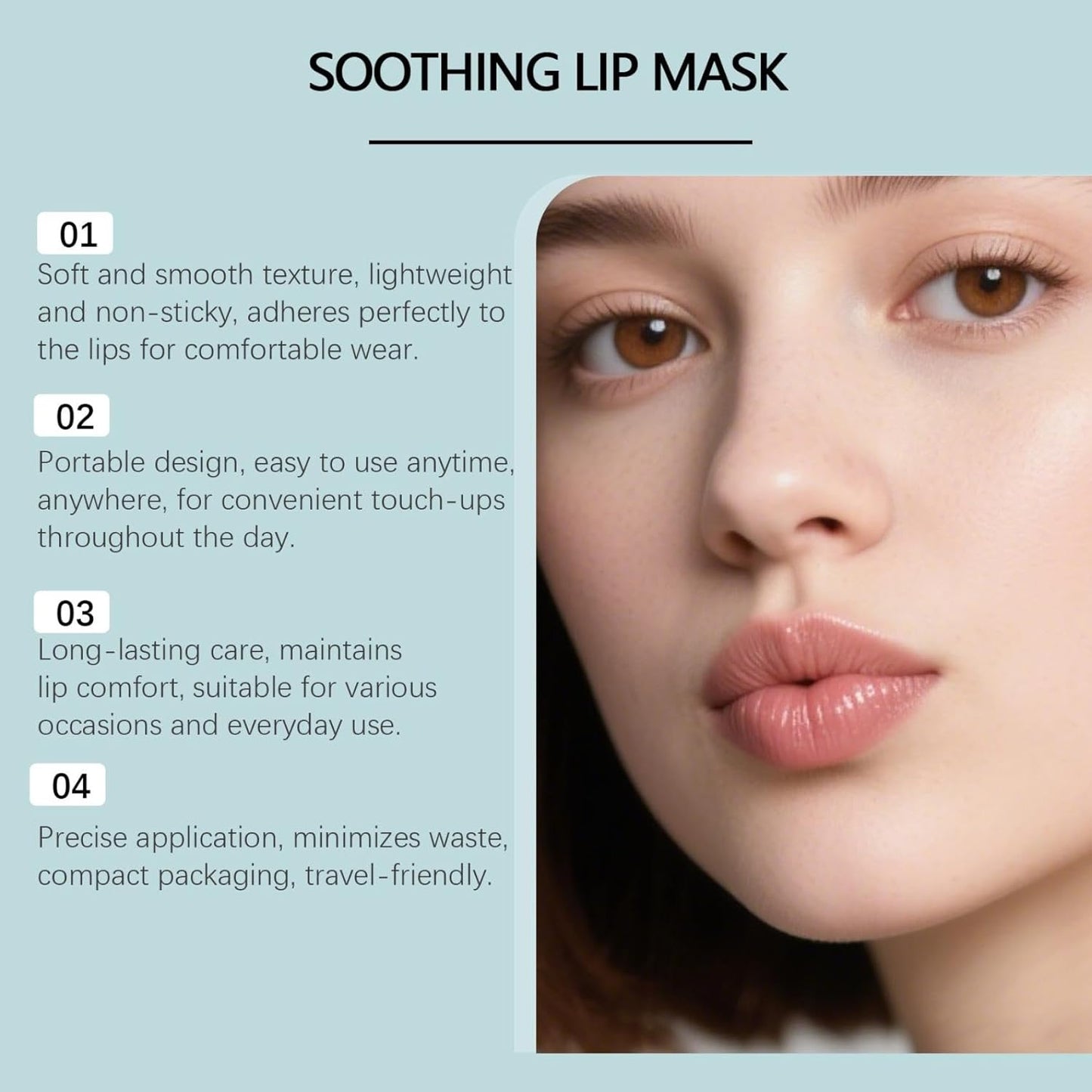 Rio Soothing And Cooling Peel-Off Lip Mask, For Men and Women.