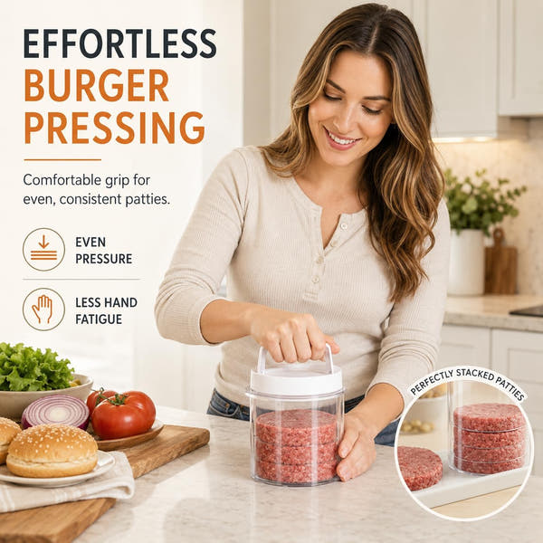 Rio Burger Patty Maker Press with Storage Container.