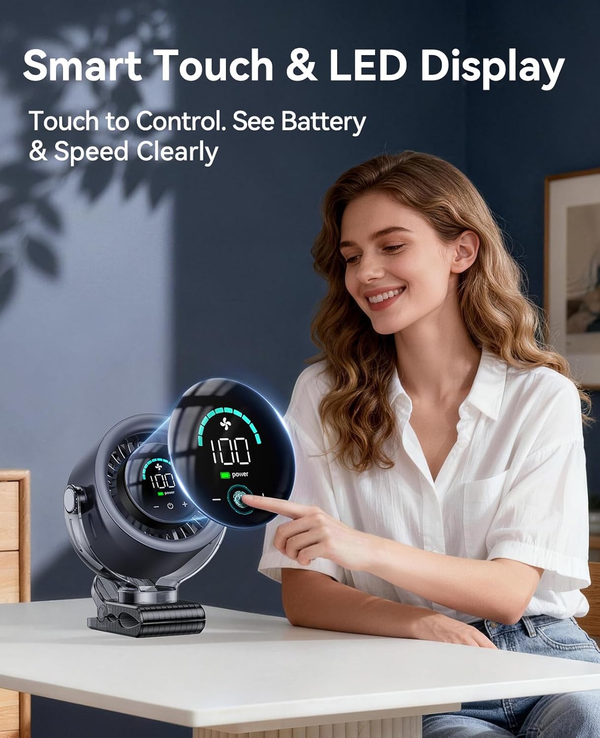 Rio Portable 360 Rechargeable Fan For Summer.