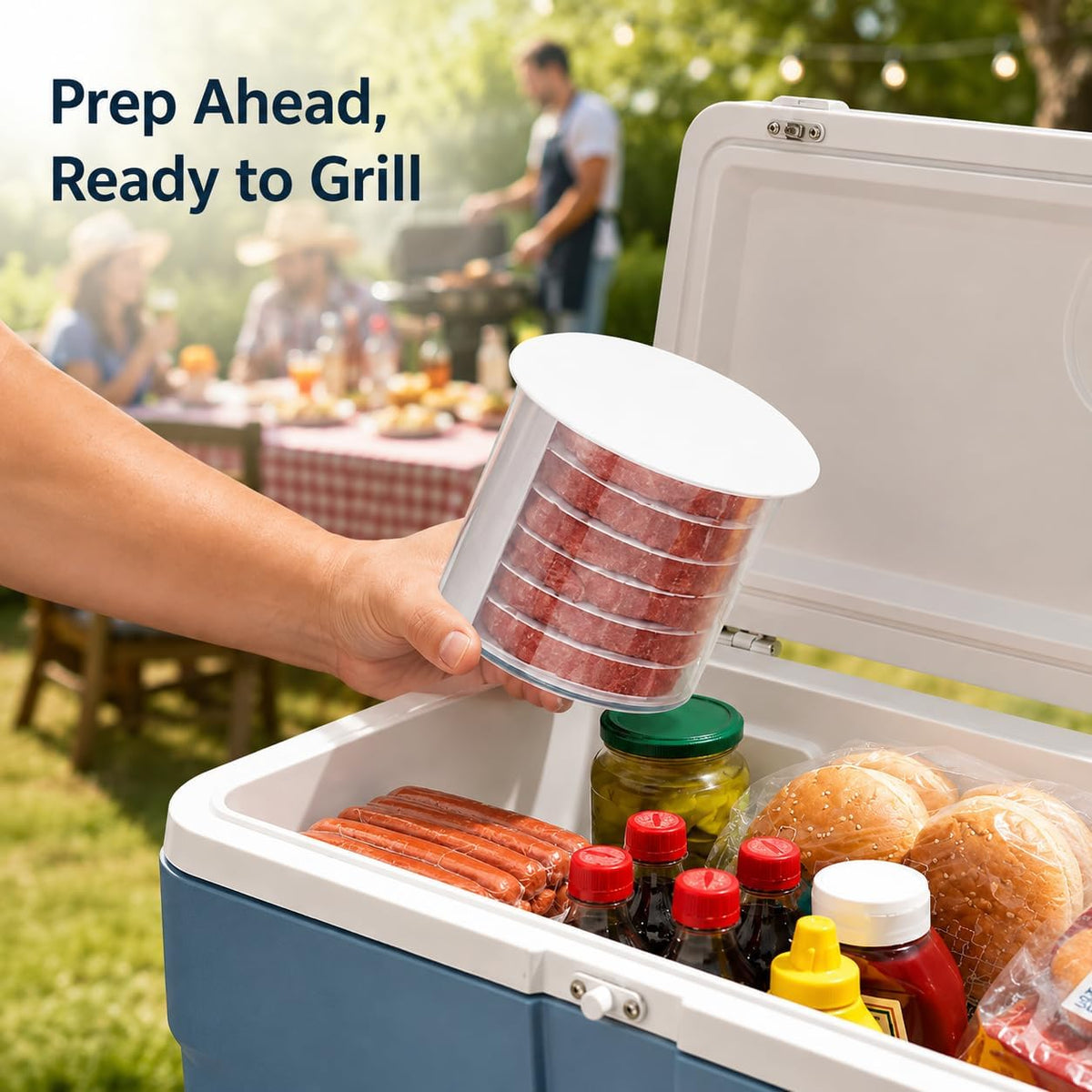 Rio Burger Patty Maker Press with Storage Container.
