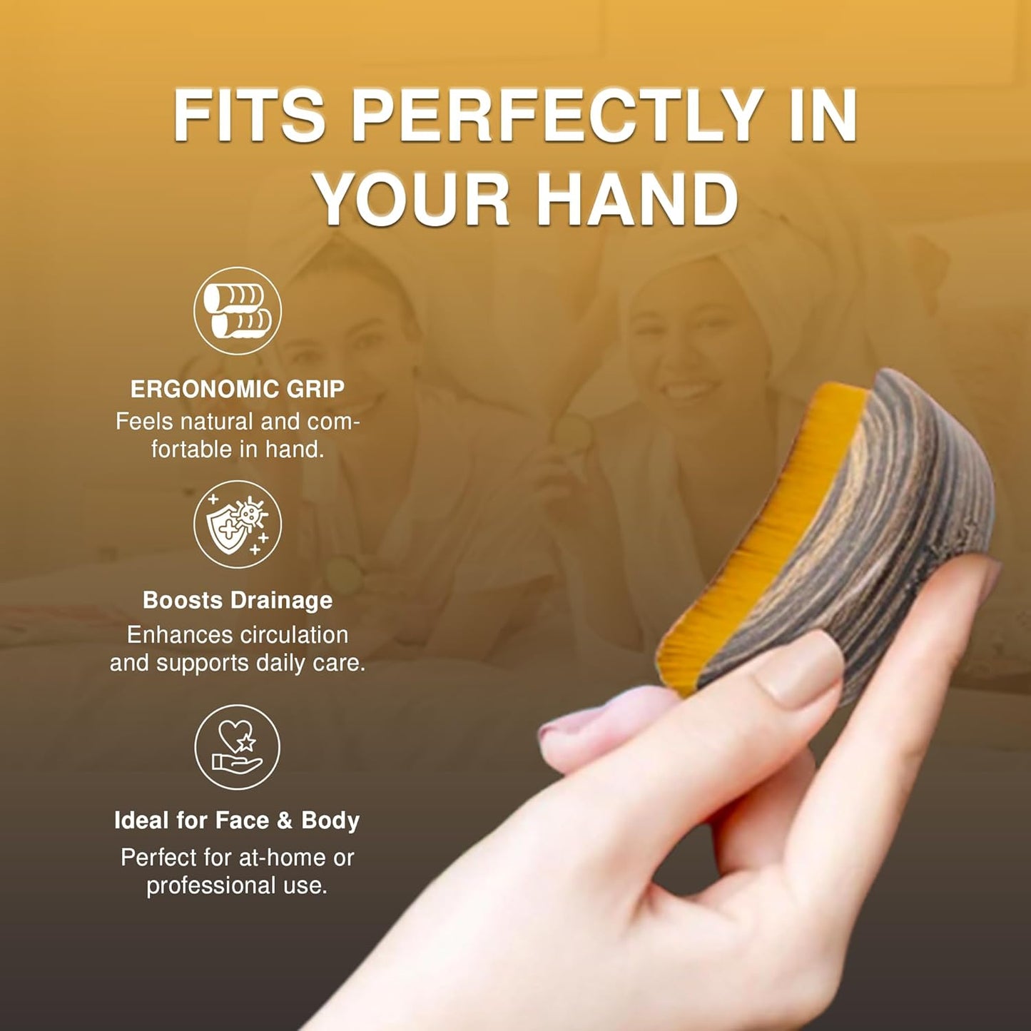 Rio Contours Face Brush and Body Brush Set.