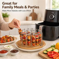 Rio Air Fryer Skewer Rack Set with 12,24 And 48 Skewers