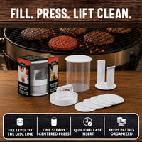 Rio Burger Patty Maker Press with Storage Container.