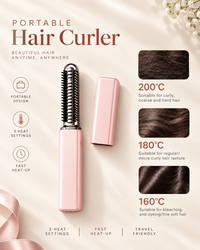 RIO LUNA CURLS™ | Wireless Mini Hair Curler & Styling Brush