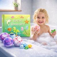 Rio Bath Bomb for kids with surprise toys inside (Ocean Variant 12 Bath bombs).