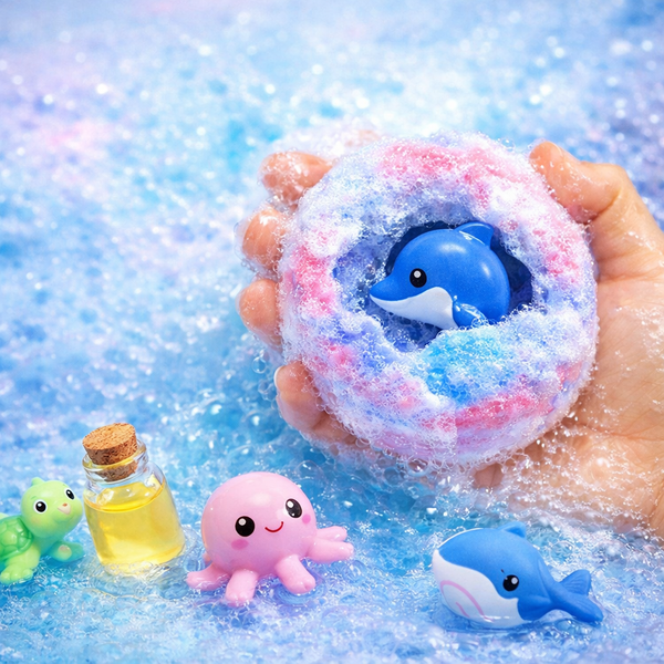 Rio Bath Bomb for kids with surprise toys inside (Ocean Variant 12 Bath bombs).