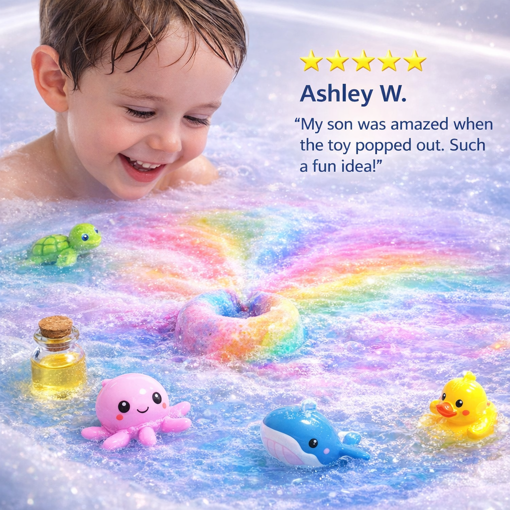 Rio Bath Bomb for kids with surprise toys inside (Ocean Variant 12 Bath bombs).