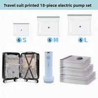 Rio Luggage Organizer Bags and Electric Pump.