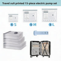 Rio Luggage Organizer Bags and Electric Pump.