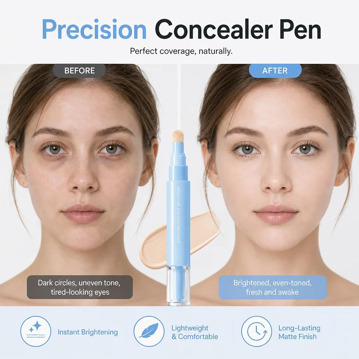 Rio - Lycaa 2-in-1 Loaded Dual Effect Concealer & Liquid Foundation Pen.