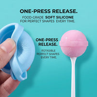 Rio Reusable Silicone Ice Pop Moulds with Sticks&Lids.