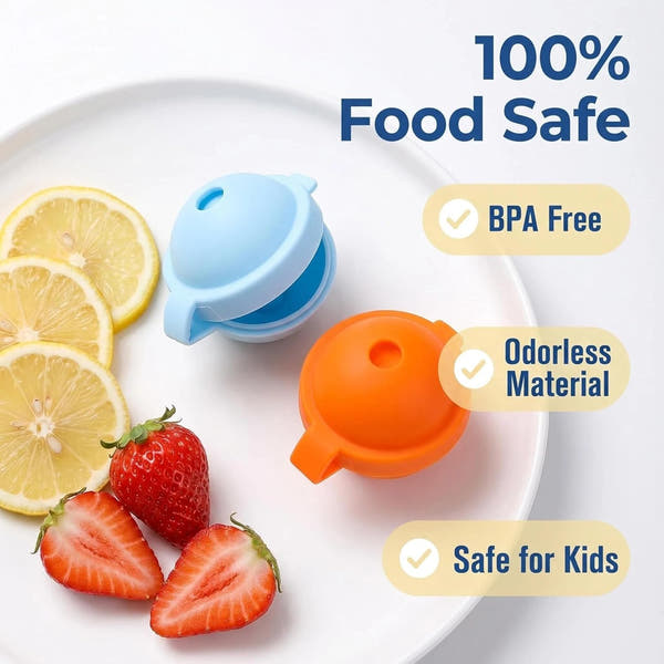 Rio Reusable Silicone Ice Pop Moulds with Sticks&Lids.