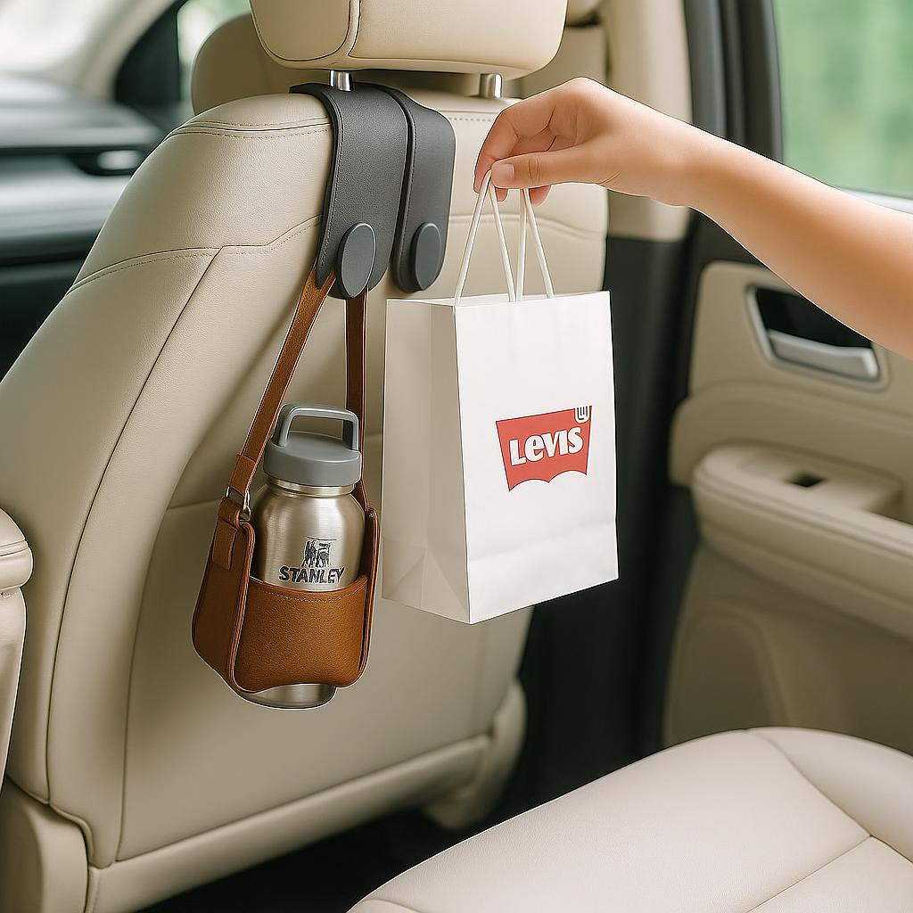 Rio Car Seat Headrest Alloy Hooks.