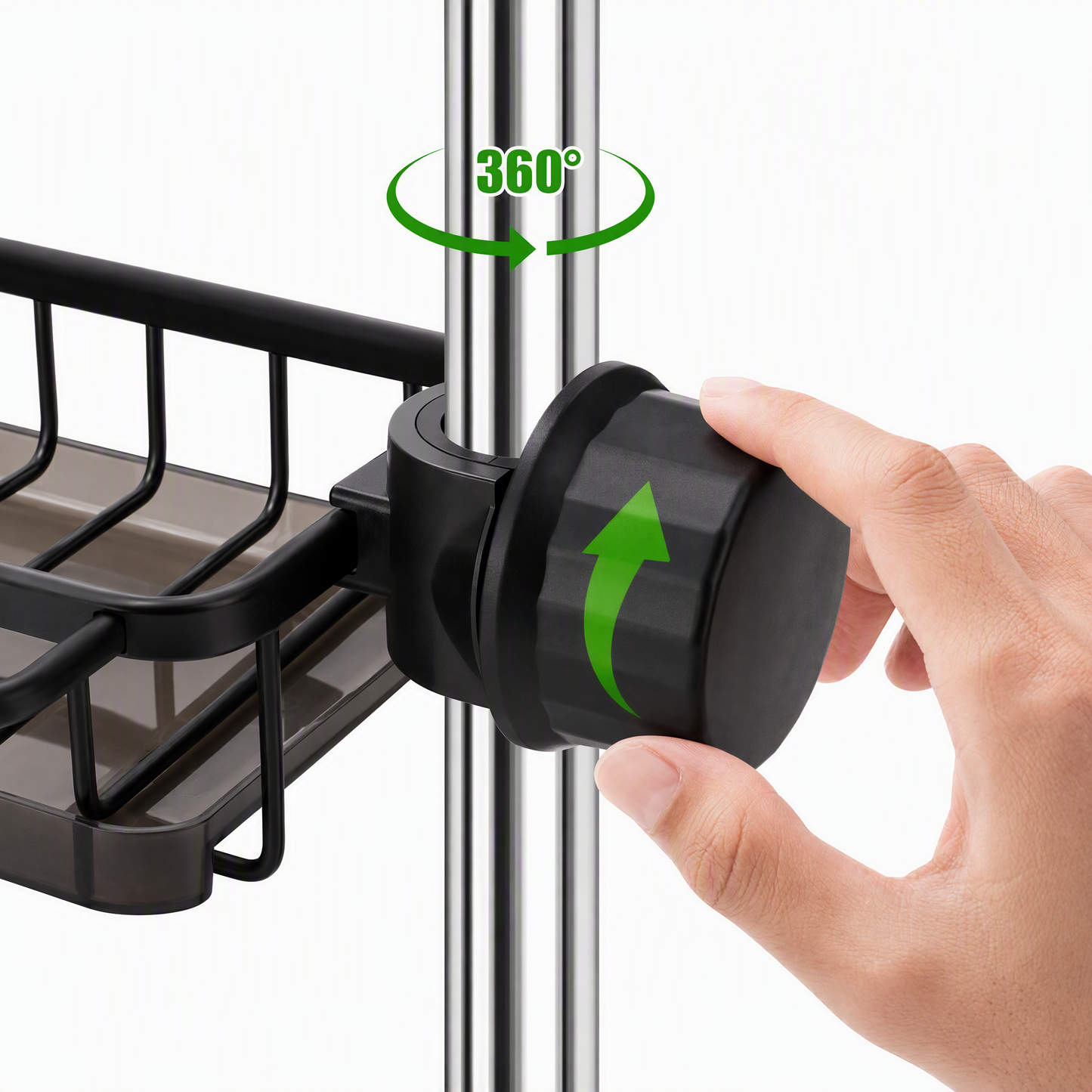 Rio Sink Organizer Rack,Hanging Faucet Drain Rack with Drip Tray.