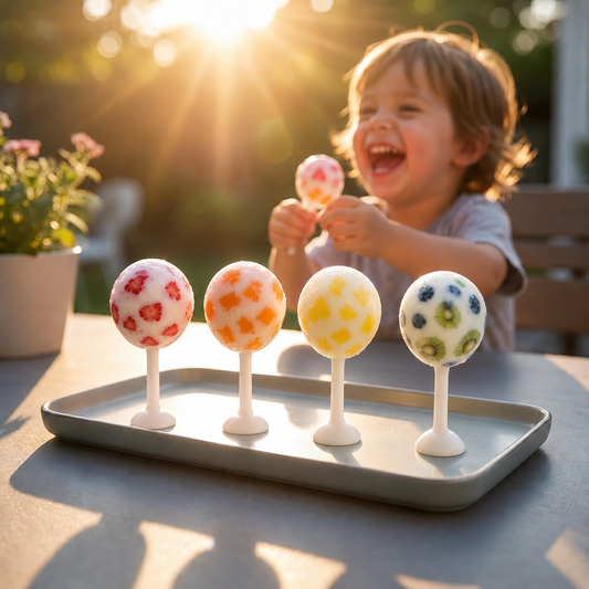 Rio Reusable Silicone Ice Pop Moulds with Sticks&Lids.