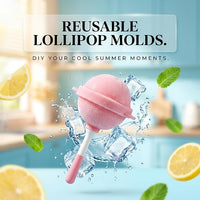 Rio Reusable Silicone Ice Pop Moulds with Sticks&Lids.
