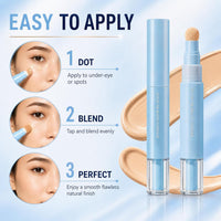Rio - Lycaa 2-in-1 Loaded Dual Effect Concealer & Liquid Foundation Pen.