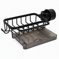 Rio Sink Organizer Rack,Hanging Faucet Drain Rack with Drip Tray.