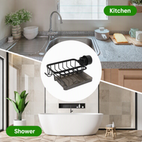 Rio Sink Organizer Rack,Hanging Faucet Drain Rack with Drip Tray.